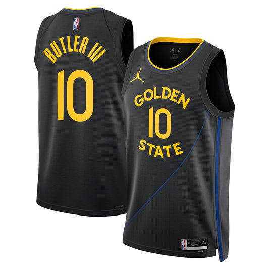 Jimmy Butler Golden State Warriors Jordan Brand Unisex Swingman Jersey - Statement Edition - Black Basketball TJS0108