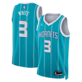 Coby White Charlotte Hornets Jordan Brand Unisex Swingman Jersey - Icon Edition - Teal Basketball TJS0182