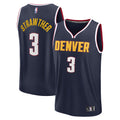 Julian Strawther Denver Nuggets Fast Break Replica Player Jersey - Icon Edition - Navy Basketball TJS0288