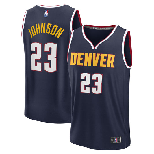 Cameron Johnson Denver Nuggets Fast Break Replica Jersey - Navy - Icon Edition Basketball TJS0219
