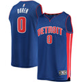 Jalen Duren Detroit Pistons Fast Break Replica Jersey - Icon Edition - Blue Basketball TJS0228