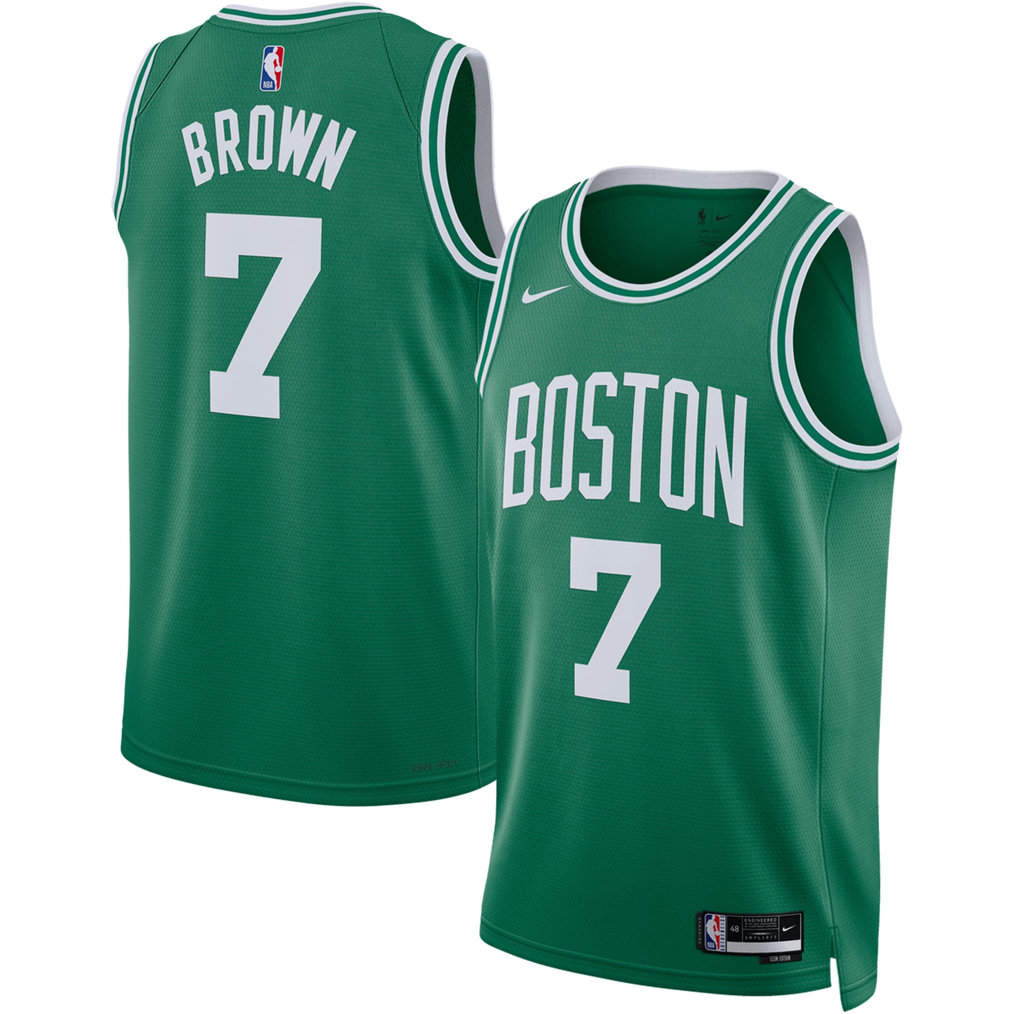 Jaylen Brown Boston Celtics Unisex Swingman Jersey - Icon Edition - Kelly Green Basketball TJS0101