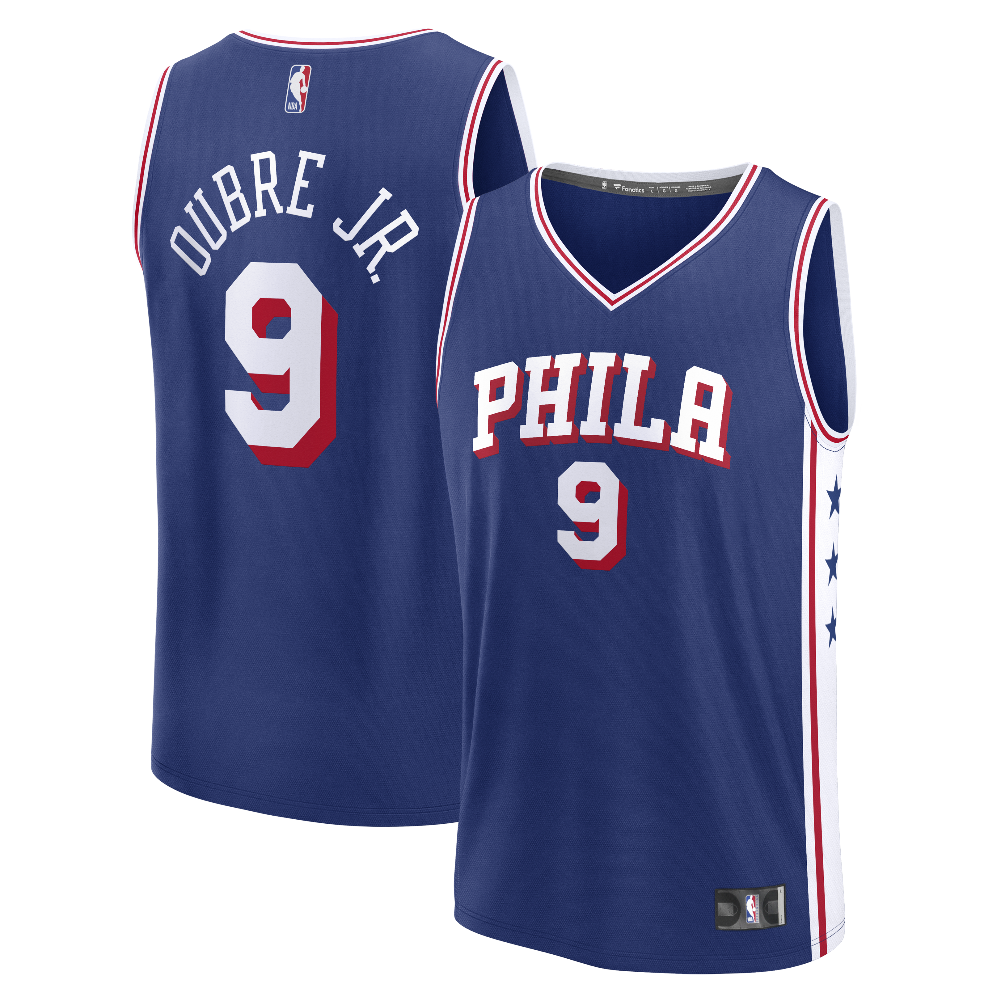 Kelly Oubre Jr. Philadelphia 76ers Fast Break Jersey - Icon Edition - Blue Basketball TJS0119