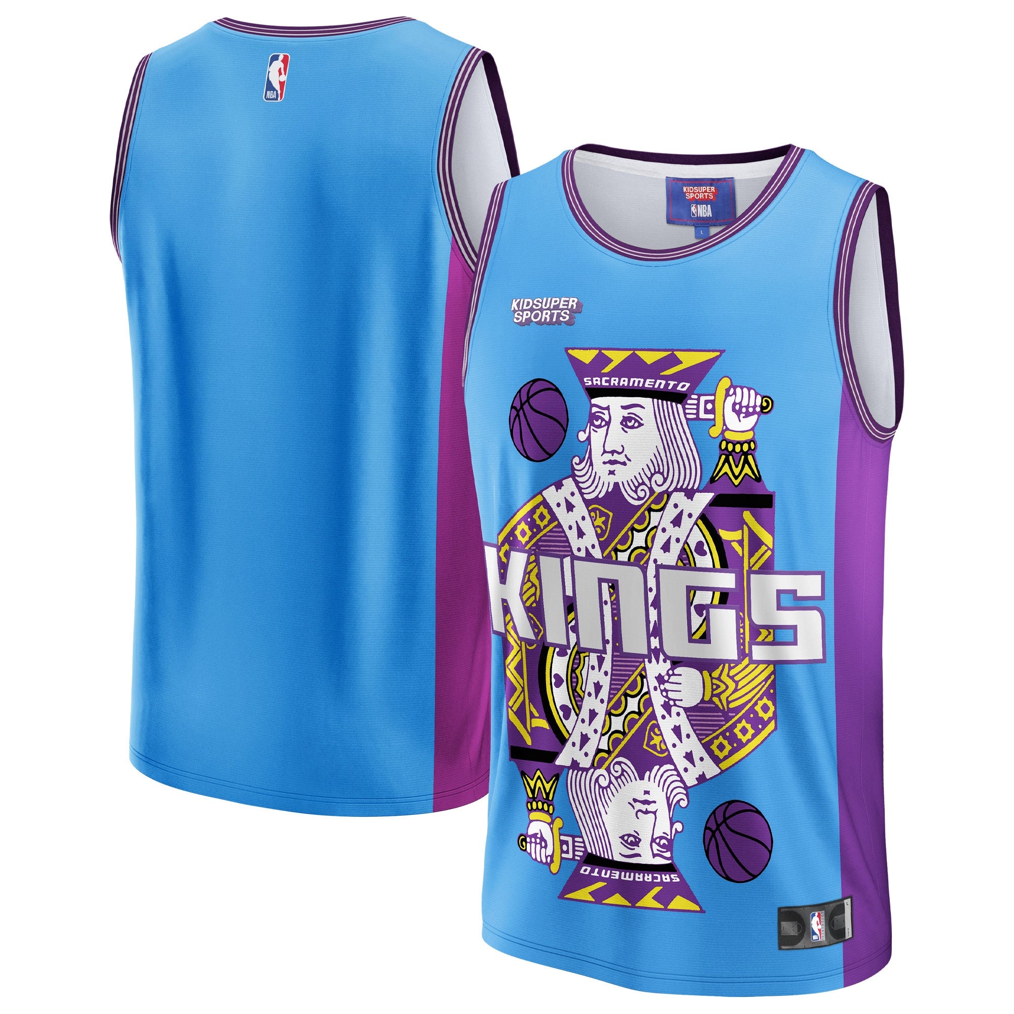 Sacramento Kings & KidSuper Studios by Unisex Hometown Jersey - Blue Basketball TJS0246