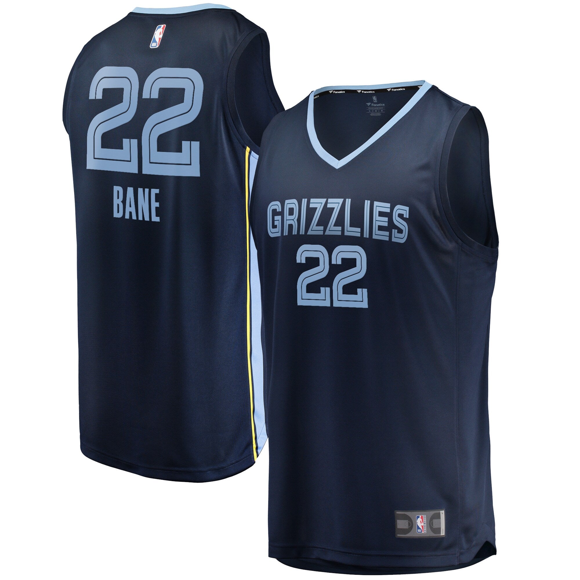 Desmond Bane Memphis Grizzlies Fast Break Replica Jersey - Icon Edition - Navy Basketball TJS0104