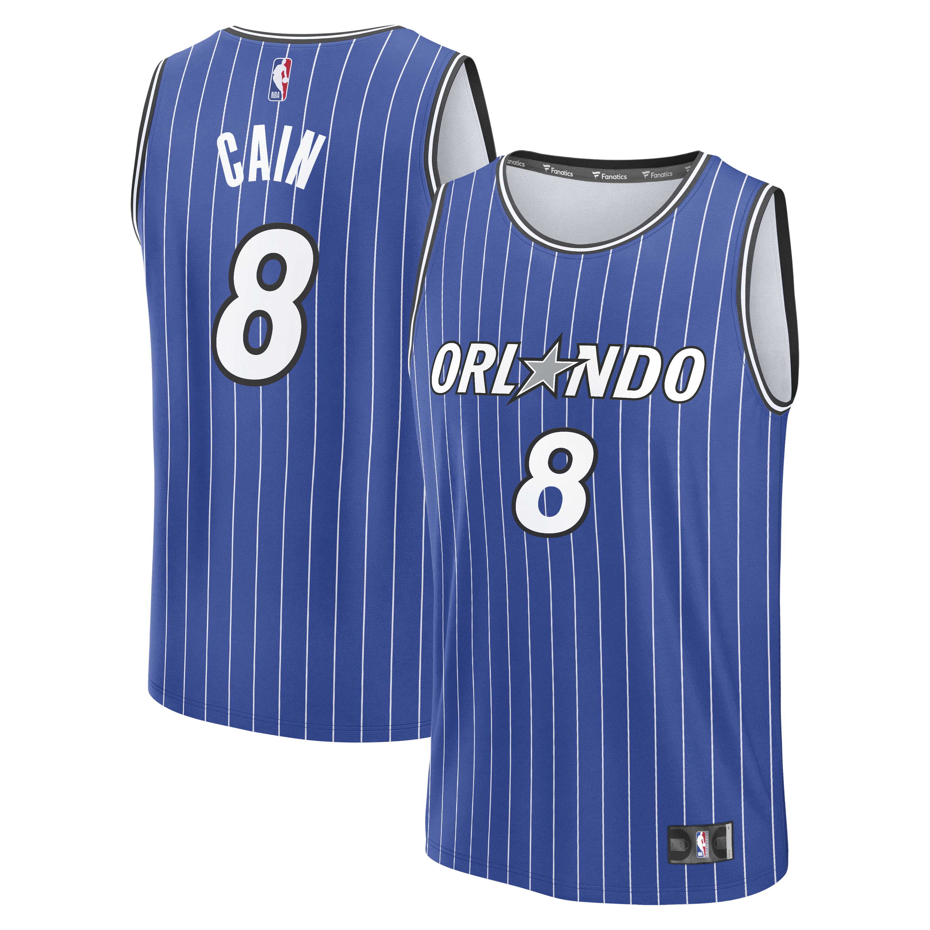 Jamal Cain Orlando Magic Fast Break Jersey - Icon Edition - Blue Basketball TJS0282