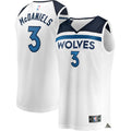 Jaden McDaniels Minnesota Timberwolves Fast Break Replica Player Jersey - Association Edition - White Basketball TJS0294