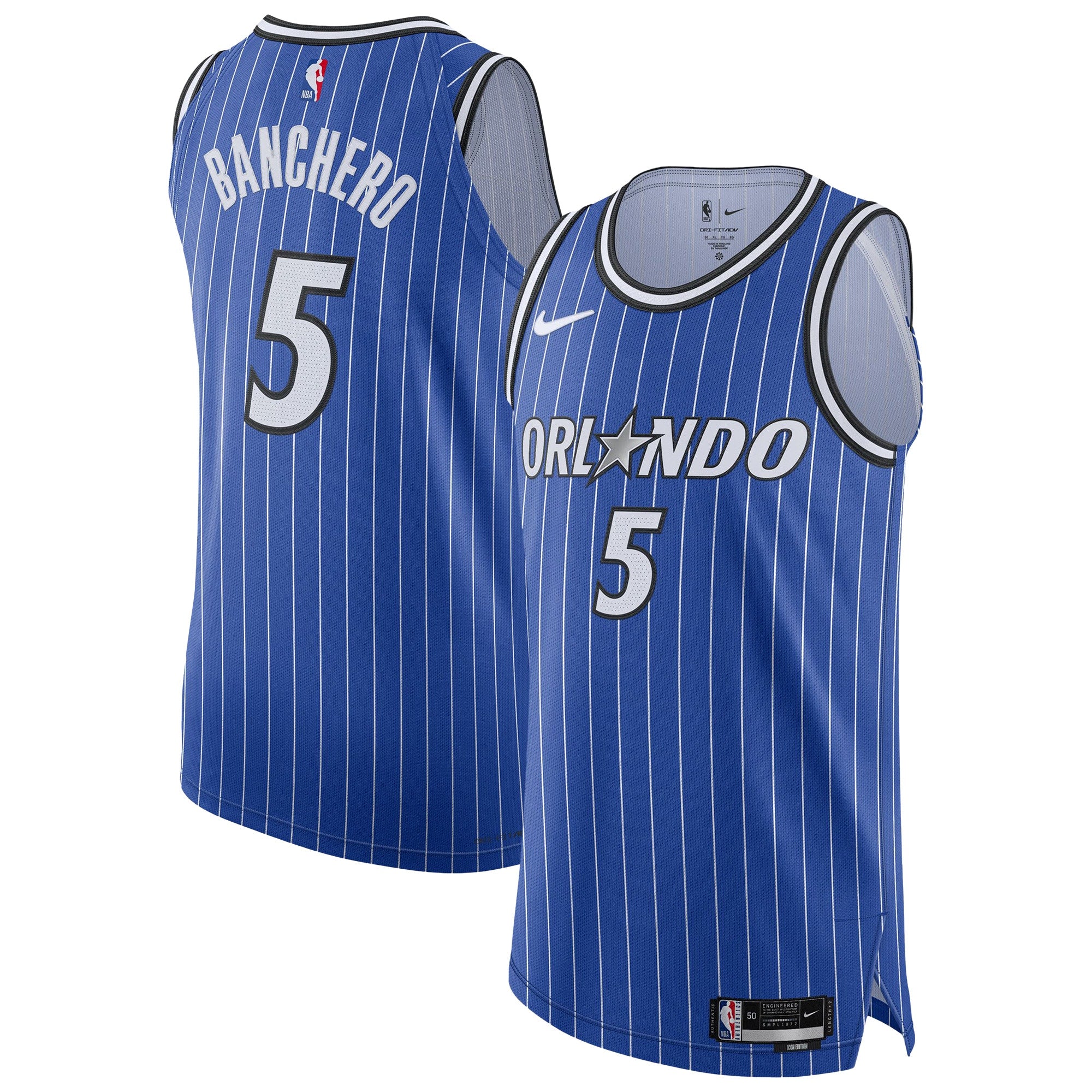 Paolo Banchero Orlando Magic Player Jersey - Icon Edition - Blue Basketball TJS0109