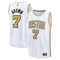 Jaylen Brown Boston Celtics 2025/26 City Edition Fast Break Jersey - White Basketball TJS0190