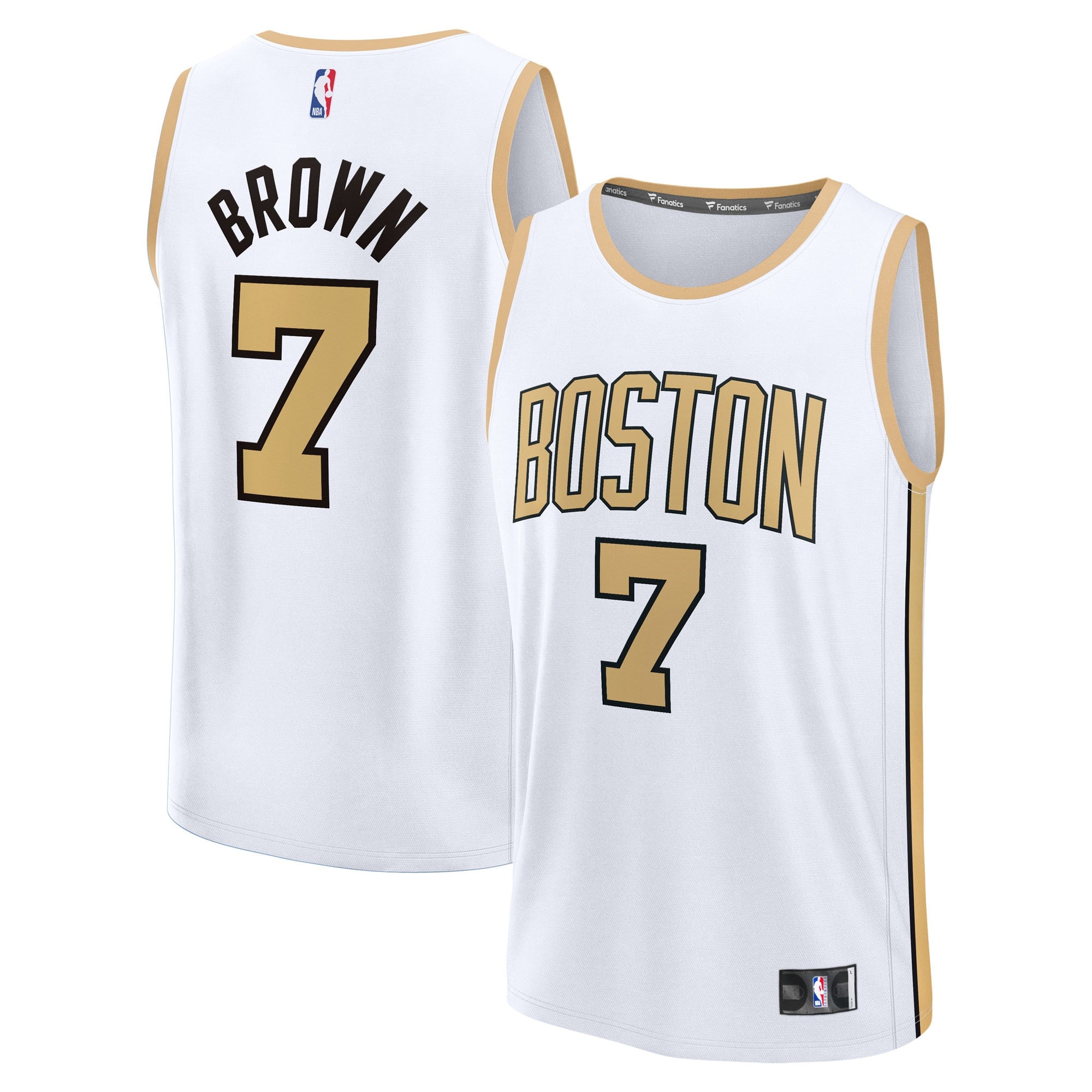 Jaylen Brown Boston Celtics 2025/26 City Edition Fast Break Jersey - White Basketball TJS0190