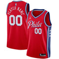 Philadelphia 76ers Jordan Brand Swingman Custom Jersey - Statement Edition - Red Basketball TJS0278