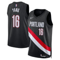 Yang Hansen Portland Trail Blazers Unisex Swingman Jersey - Icon Edition - Black Basketball TJS0277