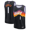 Devin Booker Phoenix Suns 2025/26 City Edition Fast Break Jersey - Black Basketball TJS0225