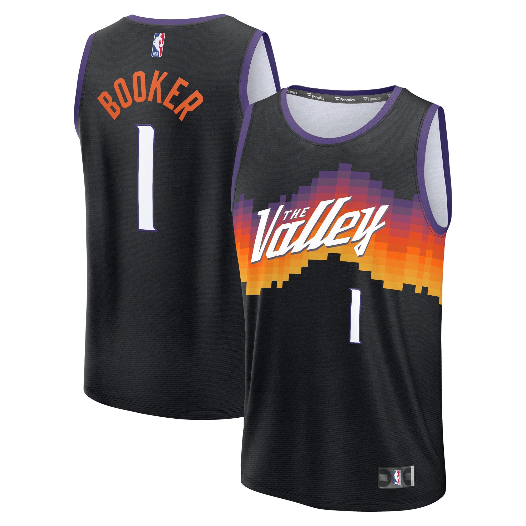 Devin Booker Phoenix Suns 2025/26 City Edition Fast Break Jersey - Black Basketball TJS0225