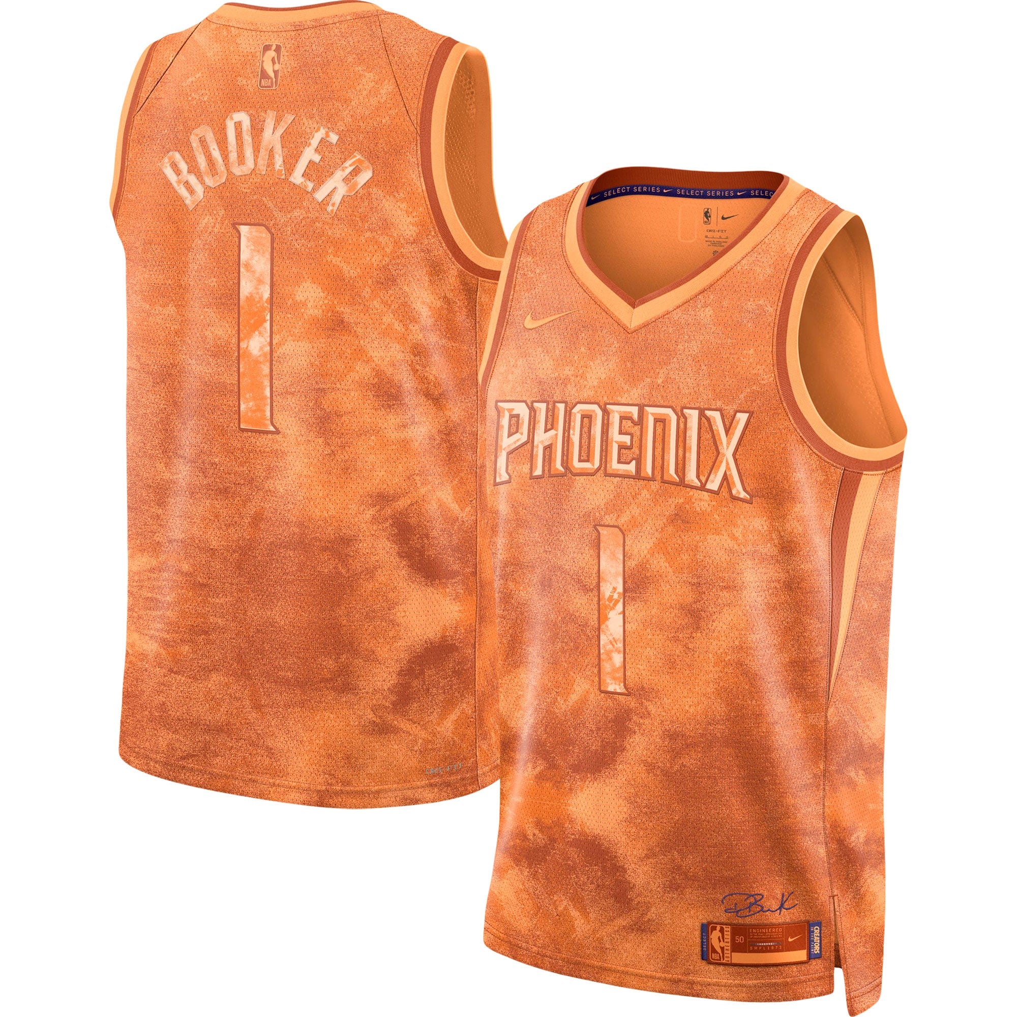 Devin Booker Phoenix Suns Unisex Select Series Swingman Jersey - Orange Basketball TJS0083