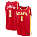 Jalen Johnson Atlanta Hawks Fast Break Replica Jersey - Icon Edition - Red Basketball TJS0051