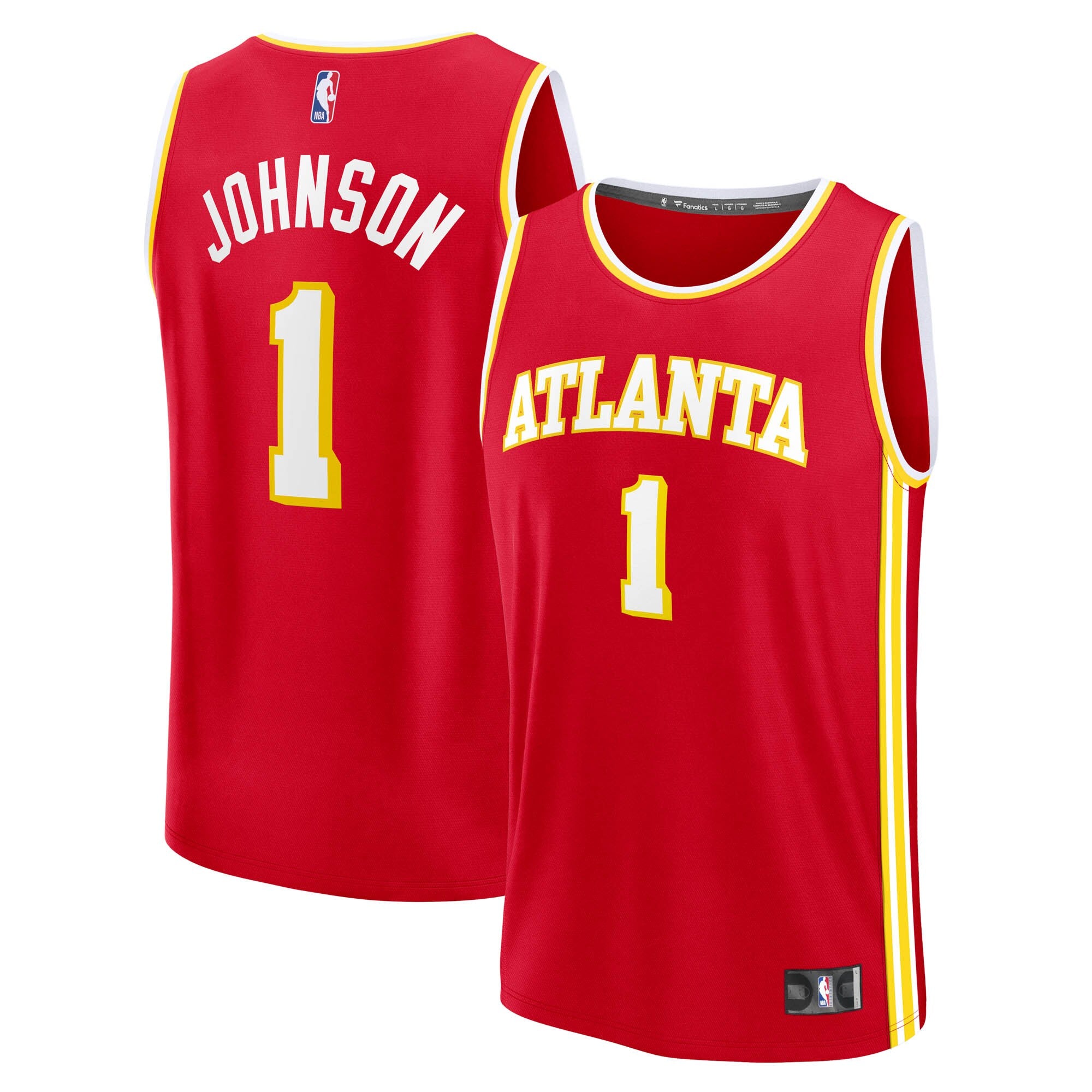 Jalen Johnson Atlanta Hawks Fast Break Replica Jersey - Icon Edition - Red Basketball TJS0051