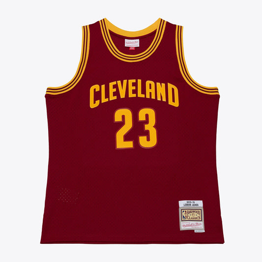 LeBron James Cleveland Cavaliers M & N 2015-16 Swingman Jersey - Wine Basketball TJS0183