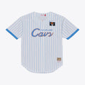 Cleveland Cavaliers M & N Head Coach Pinstripe Mesh Full-Button Baseball Jersey - White Basketball TJS0202