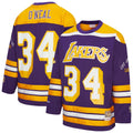 Shaquille O'Neal Los Angeles Lakers M & N Unisex Maxxed Out Fashion Hockey Jersey - Purple Basketball TJS0218