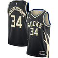 Giannis Antetokounmpo Milwaukee Bucks Jordan Brand Unisex Swingman Jersey - Statement Edition - Black Basketball TJS0136