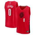 Damian Lillard Portland Trail Blazers Fast Break Replica Jersey - Red - Statement Edition Basketball TJS0157
