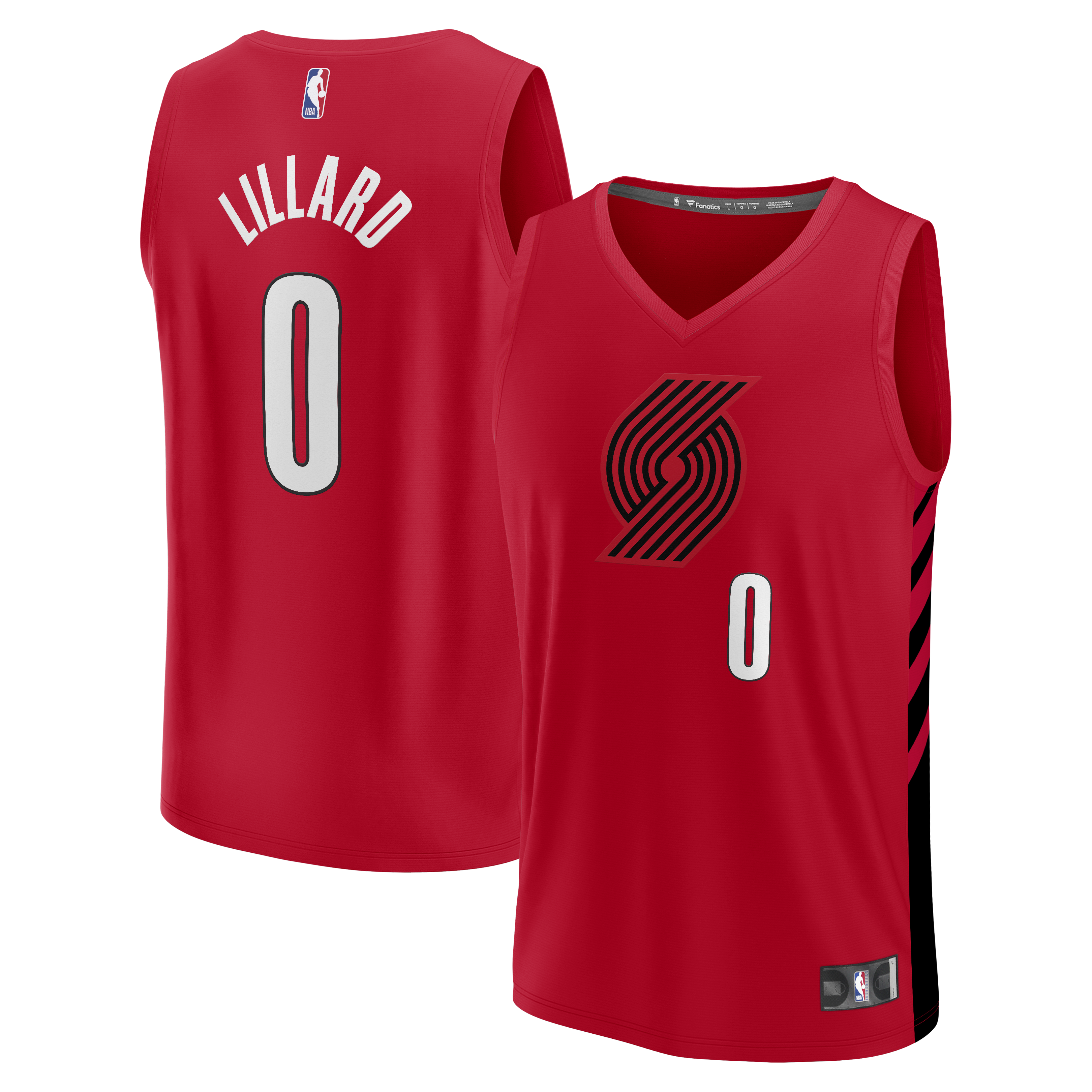 Damian Lillard Portland Trail Blazers Fast Break Replica Jersey - Red - Statement Edition Basketball TJS0157