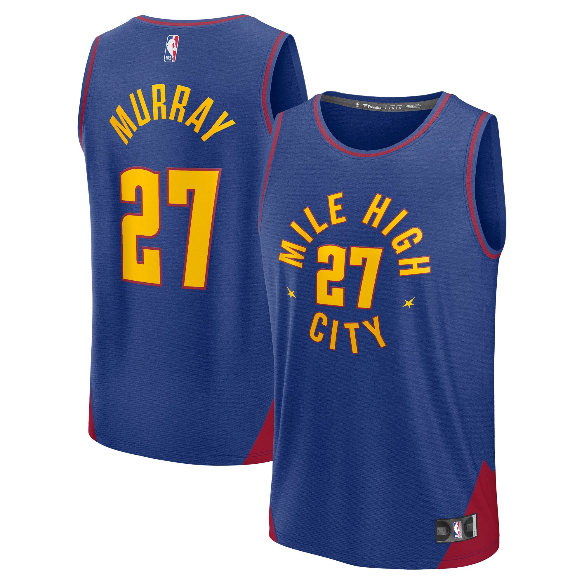 Jamal Murray Denver Nuggets Fast Break Replica Player Jersey - Statement Edition - Blue Basketball TJS0106