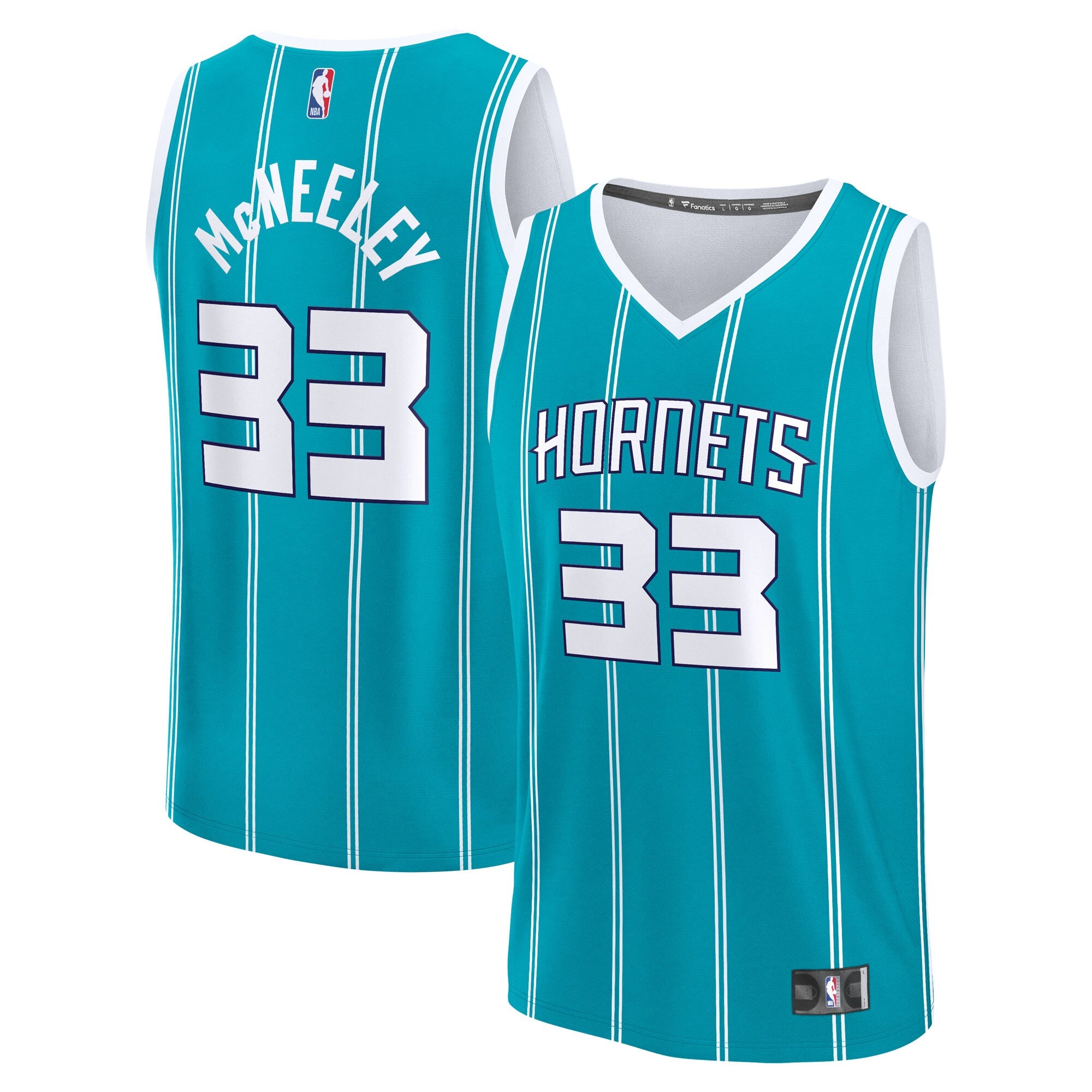 Liam McNeeley Charlotte Hornets Fast Break Replica Jersey - Teal - Icon Edition Basketball TJS0299