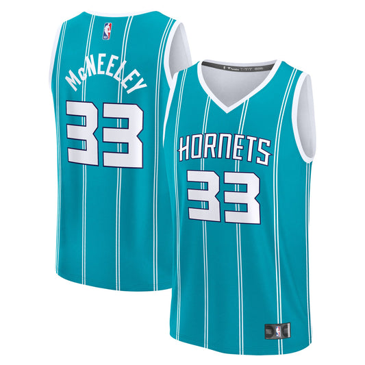 Liam McNeeley Charlotte Hornets Fast Break Replica Jersey - Teal - Icon Edition Basketball TJS0299