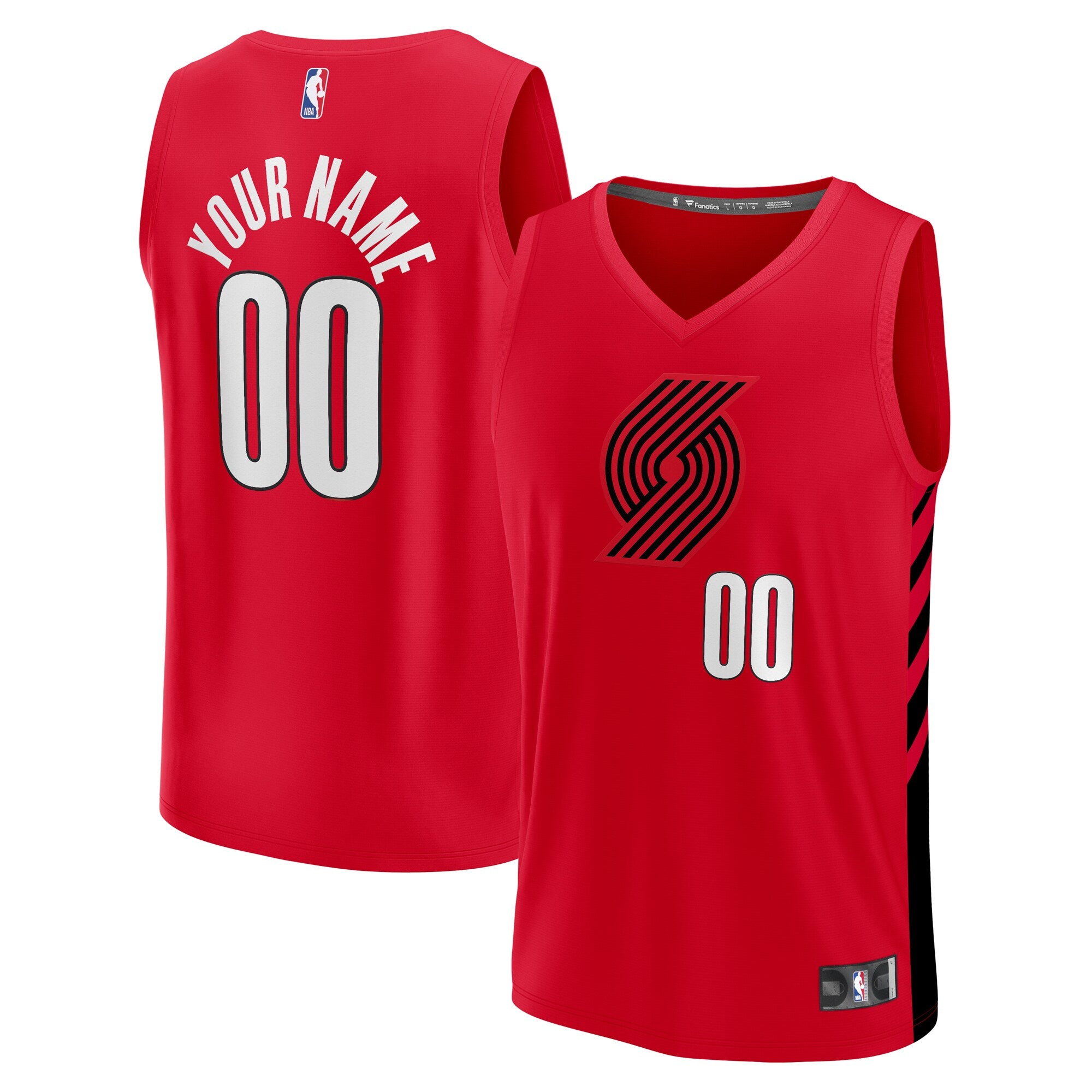 Portland Trail Blazers Fast Break Custom Replica Jersey - Red - Statement Edition Basketball TJS0247