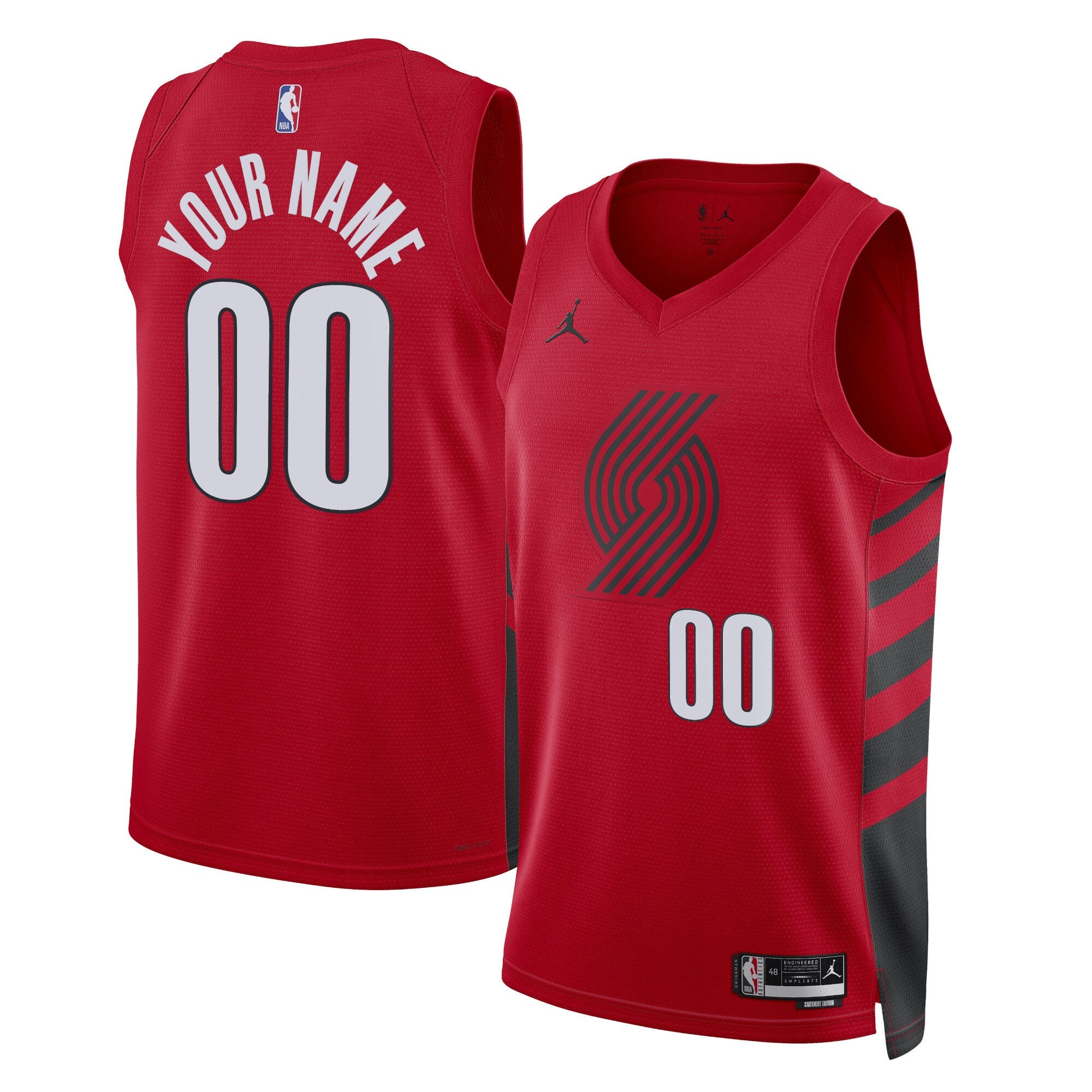 Portland Trail Blazers Jordan Brand Unisex 2022/23 Swingman Custom Jersey - Statement Edition - Red Basketball TJS0238