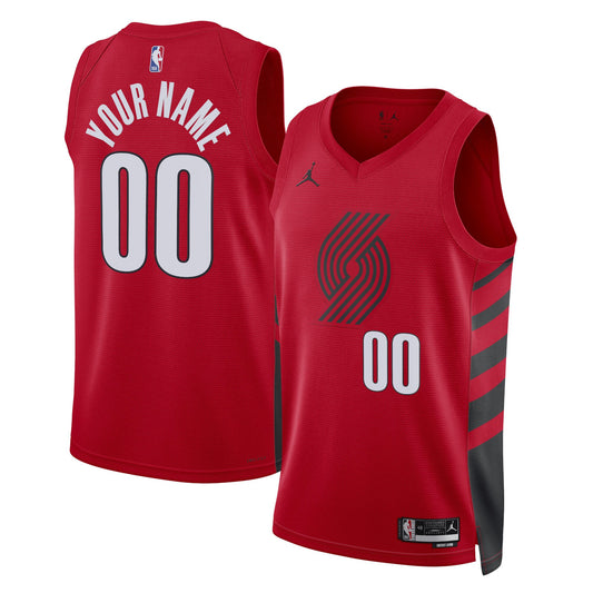 Portland Trail Blazers Jordan Brand Unisex 2022/23 Swingman Custom Jersey - Statement Edition - Red Basketball TJS0238