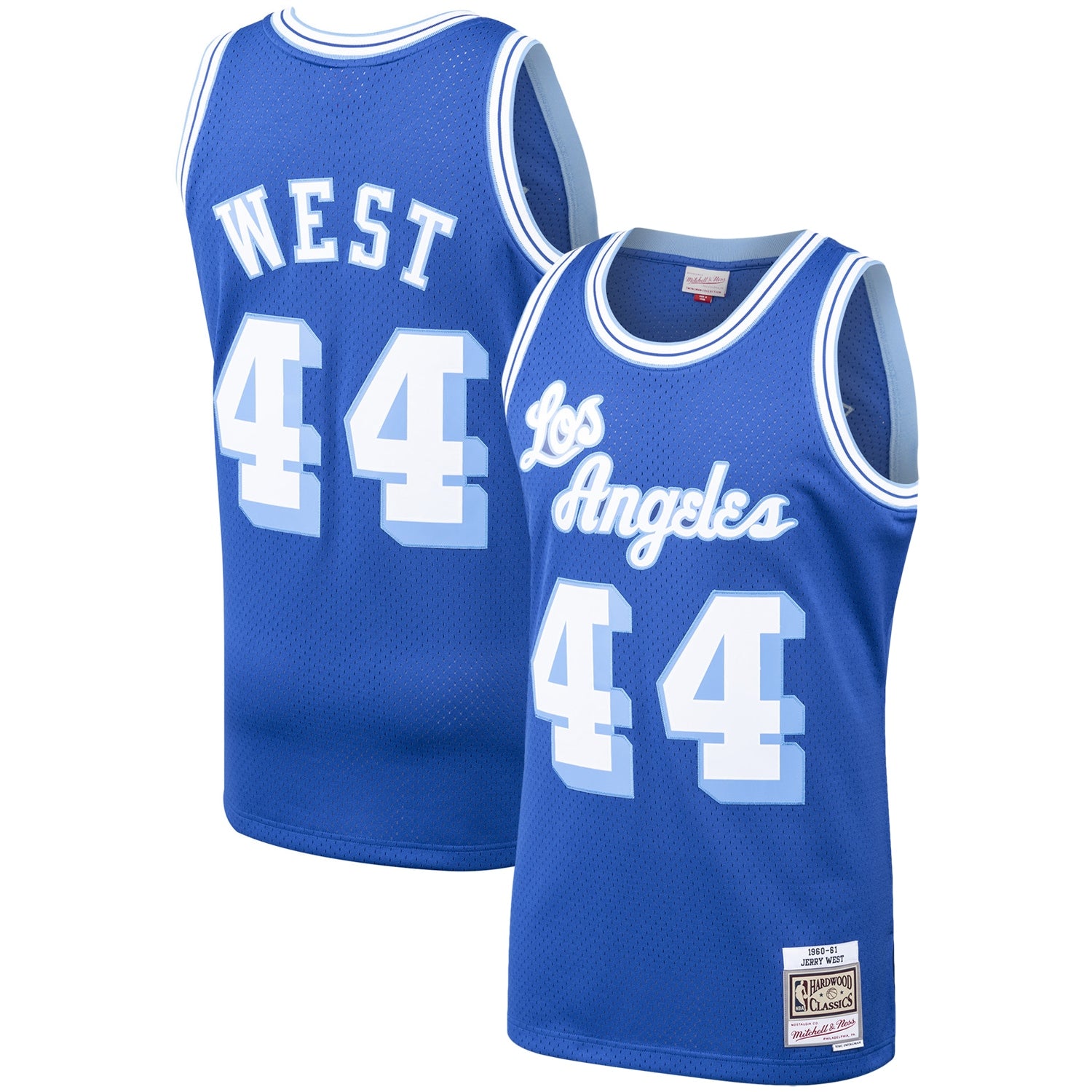 Jerry West Los Angeles Lakers M & N Hardwood Classics Swingman Jersey - Royal Basketball TJS0124