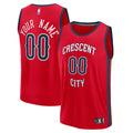New Orleans Pelicans Fast Break Custom Jersey - Statement Edition - Red Basketball TJS0261