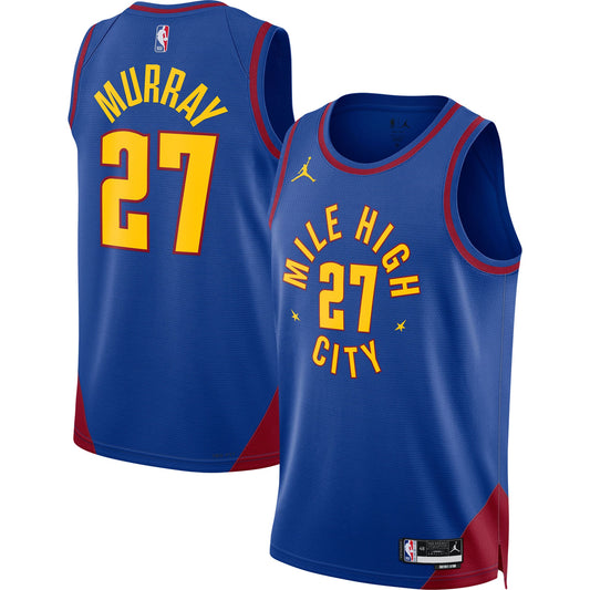 Jamal Murray Denver Nuggets Jordan Brand Unisex Swingman Jersey - Statement Edition - Blue Basketball TJS0268