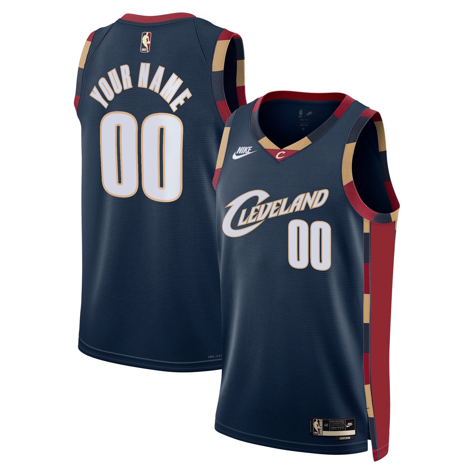 Cleveland Cavaliers Unisex Swingman Custom Jersey - Classic Edition - Navy Basketball TJS0212