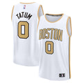 Jayson Tatum Boston Celtics 2025/26 City Edition Fast Break Jersey - White Basketball TJS0232