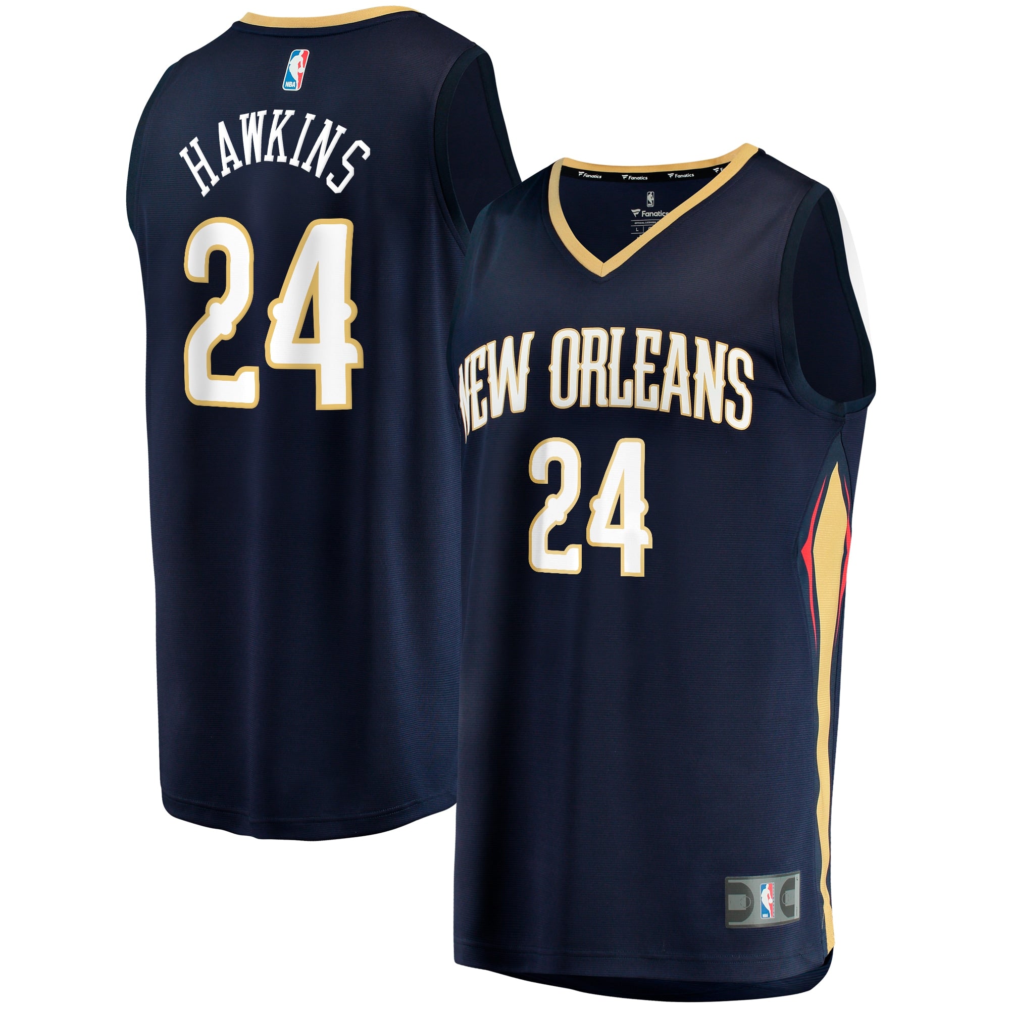 Jordan Hawkins New Orleans Pelicans Fast Break Replica Jersey - Icon Edition - Navy Basketball TJS0425