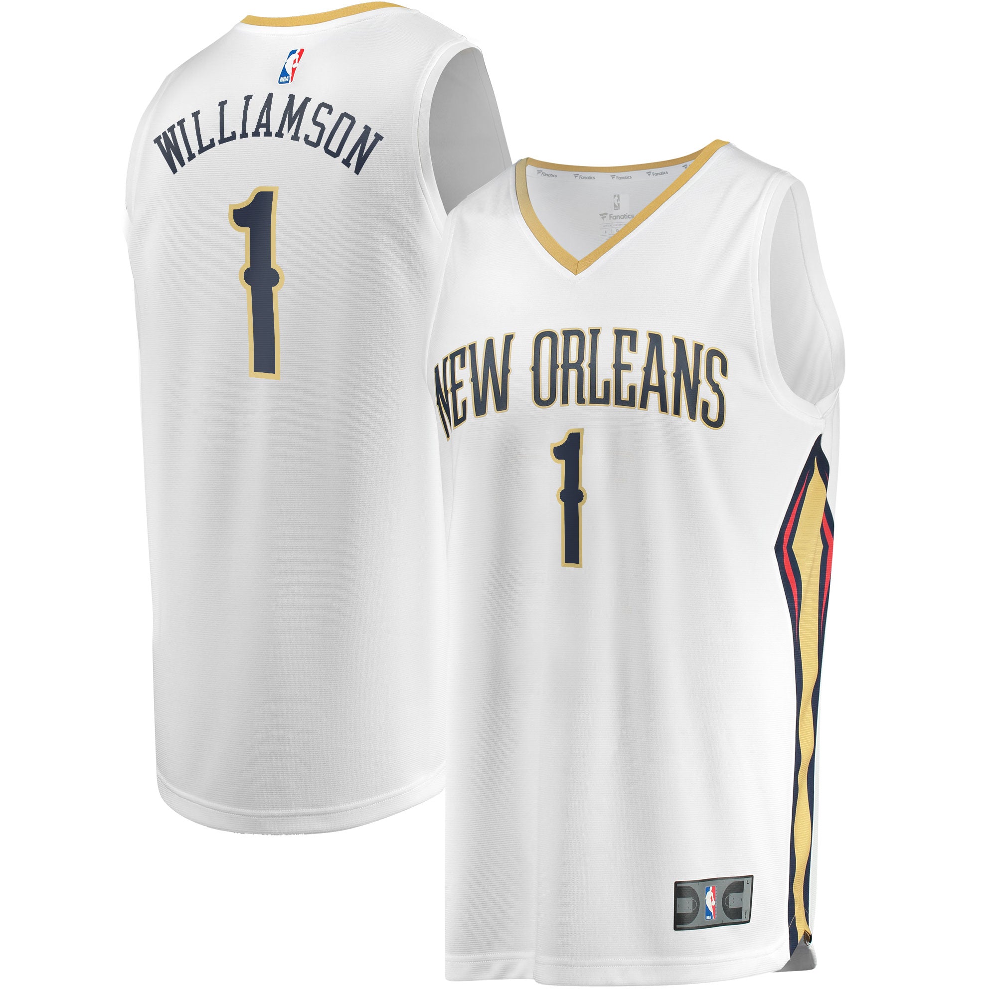 Zion Williamson New Orleans Pelicans Replica Fast Break Jersey White - Association Edition Basketball TJS0311