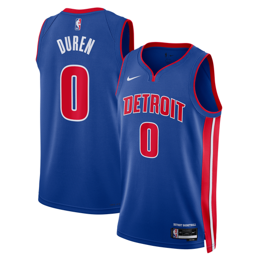 Jalen Duren Detroit Pistons Unisex Swingman Jersey - Icon Edition - Blue Basketball TJS0472