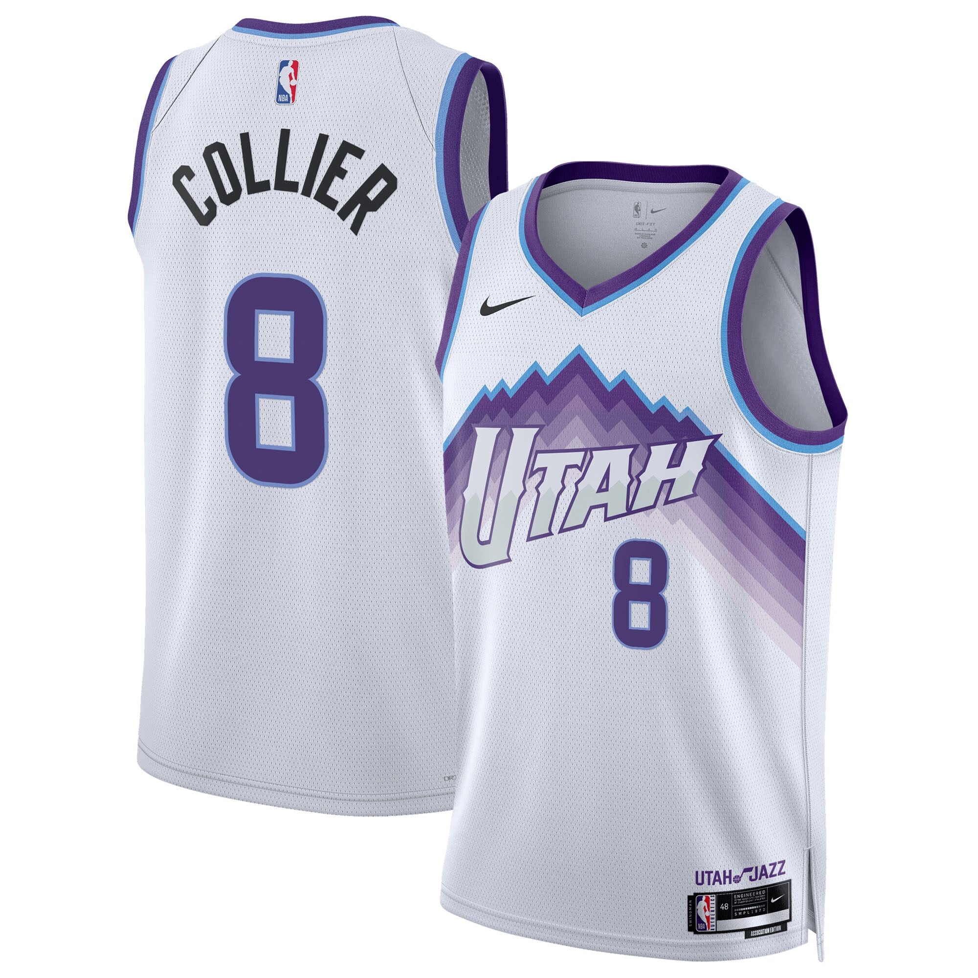 Isaiah Collier Utah Jazz Unisex Swingman Jersey - Association Edition - White Basketball TJS0418
