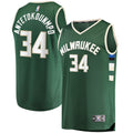 Giannis Antetokounmpo Milwaukee Bucks Big & Tall Fast Break Player Jersey - Hunter Green - Icon Edition Basketball TJS0446
