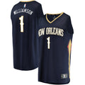 Zion Williamson New Orleans Pelicans Replica Fast Break Jersey Navy - Icon Edition Basketball TJS0342