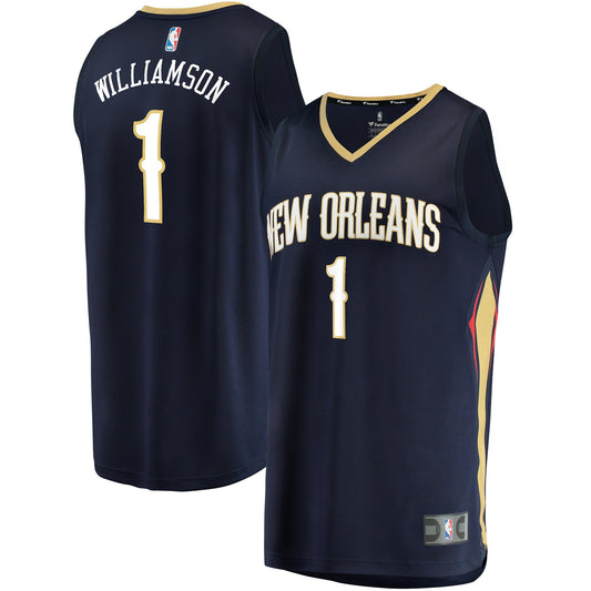 Zion Williamson New Orleans Pelicans Replica Fast Break Jersey Navy - Icon Edition Basketball TJS0342