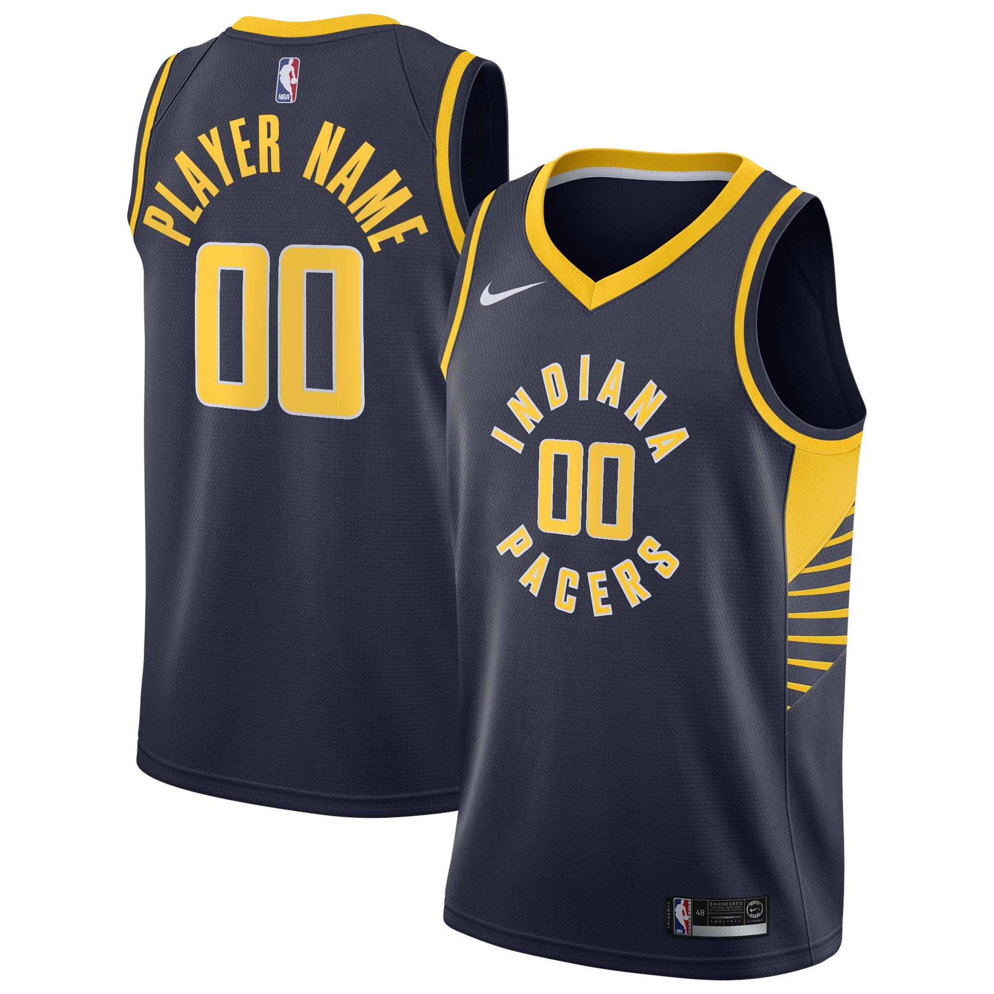Indiana Pacers Swingman Custom Jersey Navy - Icon Edition Basketball TJS0409
