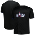2026 All-Star Game Big & Tall Full-Button Jersey - Black Basketball TJS0391