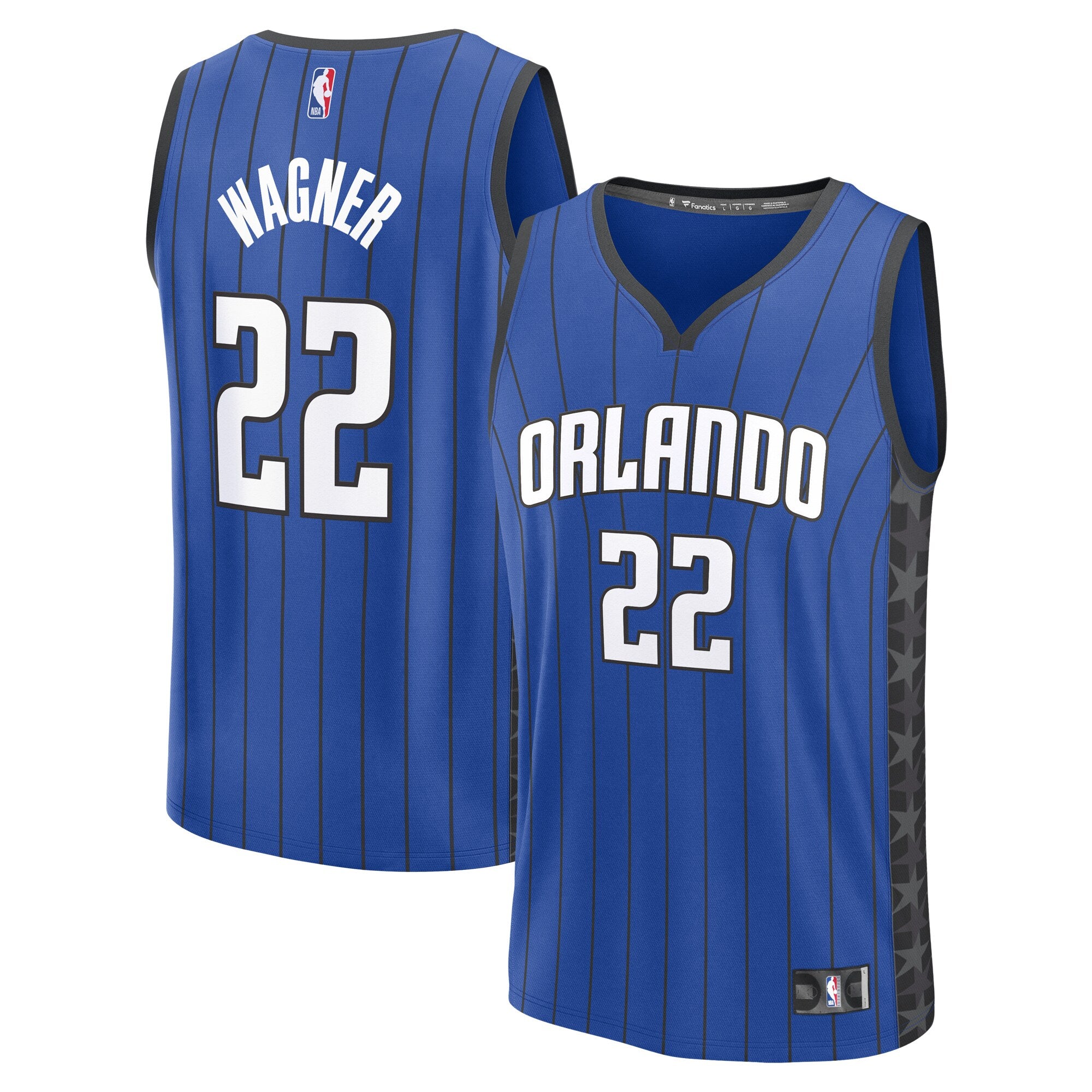Franz Wagner Orlando Magic Fast Break Replica Player Jersey - Statement Edition - Blue Basketball TJS0331