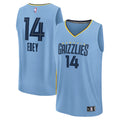 Zach Edey Memphis Grizzlies Fast Break Replica Player Jersey - Statement Edition - Light Blue Basketball TJS0397