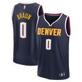 Christian Braun Denver Nuggets Fast Break Replica Jersey - Icon Edition - Navy Basketball TJS0470